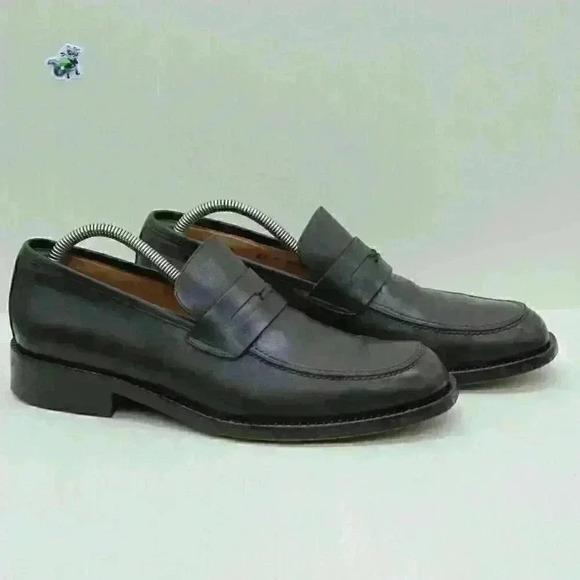 Bally Tiago Men's Brown Leather Penny Loafers Size US 9.5 D - Picture 2 of 11